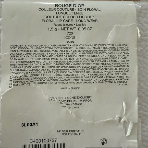 Dior NIB Compact Mirror and Rouge Lipstick with box - Picture 7 of 8